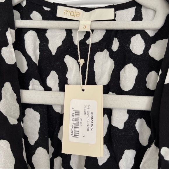 NWT- Maje wrap top -Size 3 (Large) - Picture 3 of 5